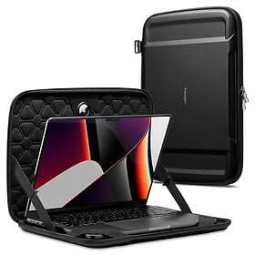 Spigen MacBook Pro 14 M1 (A2442)/M2 (A2779) Fodral Rugged Armor Pro Pouch Svart