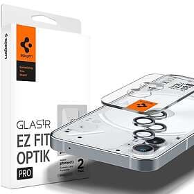 Spigen Nothing Phone (1) Kameralinsskydd GLAS.tR EZ Fit Optik Pro 2-pack Silver