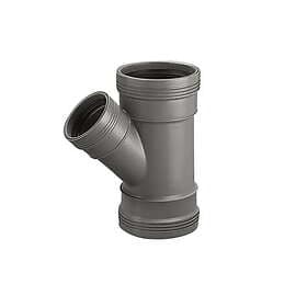 Wafix PP 110/75X45° Grenrör med 3 muff