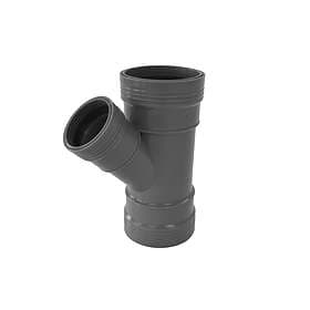 Wafix PP 110X45° Grenrör med 3 muff
