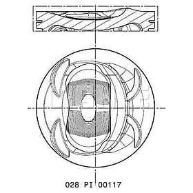 Mahle Original Kolv 028 PI 00117 002