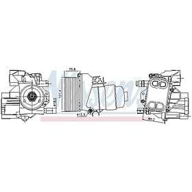 Nissens Oljekylare, motor 91244