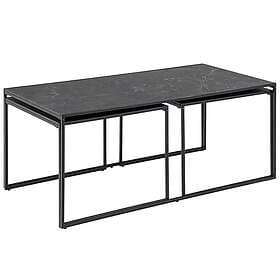 Living Home Soffbord Infinity Set Om 3, Svart, B120 D60 H48