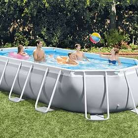 vidaXL INTEX Pool med tillbehör Prism Frame oval 503x274x122 cm 26796GN 3202762