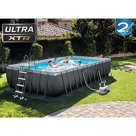 vidaXL INTEX Poolset Ultra XTR Frame rektangulär 732x366x132 cm 3202846