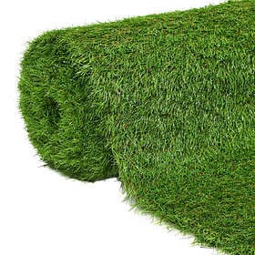 vidaXL Konstgräsmatta 1x10 m/40 mm grön 318331