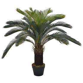 vidaXL Konstväxt Cycas med kruka 90 cm grön 280185