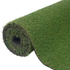 vidaXL Konstgräsmatta 1x20 m/20 mm grön 318322