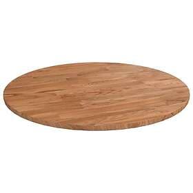 vidaXL Rund bordsskiva ljusbrun Ø40x1,5 cm behandlad massiv ek 342959