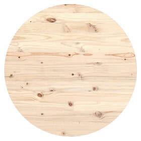 vidaXL Bordsskiva Ø90x2,5 cm massiv furu 813650