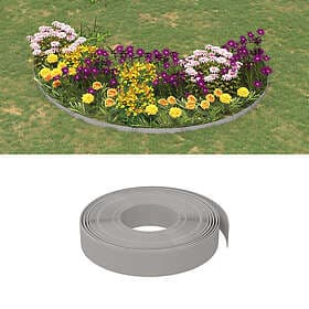 vidaXL Rabattkant grå 10 m cm polyeten 154393