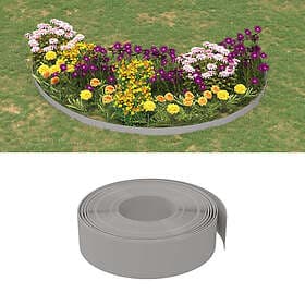 vidaXL Rabattkant grå 3 st 10 m 15 cm polyeten 3155441