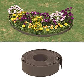 vidaXL Rabattkant brun 5 st 10 m 15 cm polyeten 3155451