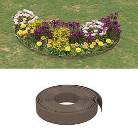 vidaXL Rabattkant brun 5 st 10 m cm polyeten 3155439
