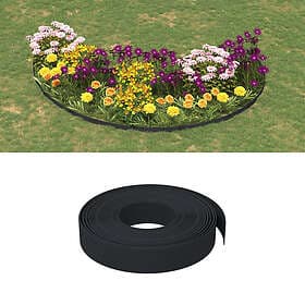 vidaXL Rabattkant svart 4 st 10 m cm polyeten 3155434