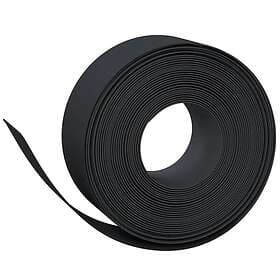 vidaXL Rabattkant svart 4 st 10 m 20 cm polyeten 3155458