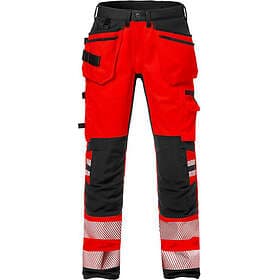 Fristads Varselbyxa Stretch Röd/Svart D100