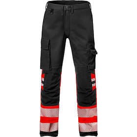 Fristads Varselbyxa Stretch Röd/Svart C146
