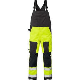 Fristads Hängslebyxa Kl 2 Gul/Svart C146