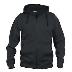 Clique Basic Hoody FZ Herr Svart