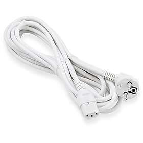 ON Euro 3-pin power cable 5m white