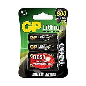 GP Batteries AA batteri Litium 1,5V, 15LF-2U4, 4-pack