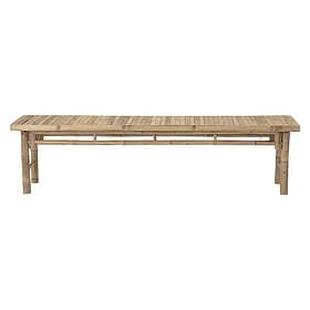 Bloomingville Rektangulär Sole Trädgårdsbänk Naturlig Bambu (180 x 45 cm)