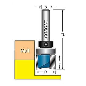 Cobolt Mallfräs D=19l=13 TL=57 S=8