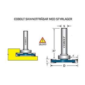 Cobolt Skivnotfräs L=10, F=6mm