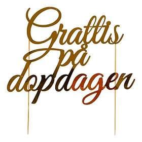 Hisab Joker Tårtdekoration Grattis på Dopdagen