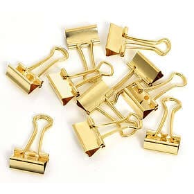 of Sc Pappersklämma 19mm guld 10/fp