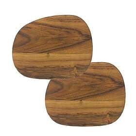 Aida Raw Buttertavla 19x14 cm 2-Pack Teak