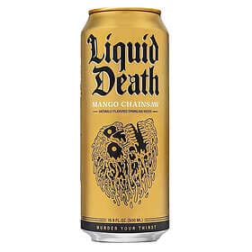 Mango Liquid Death Sparkling Water Chainsaw 500ml