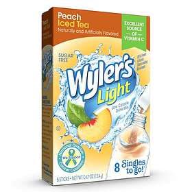 Peach Wylers Light Singles To Go Iced Tea