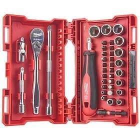 Milwaukee 4932479096 Spärrskaft 1/4", med hyls- & bitssats
