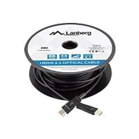 Lanberg HDMI 2,1 Kabel Optisk Svart 8k 48Gbps 20m