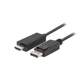 Lanberg DisplayPort till HDMI Kabel FHD Svart 1m