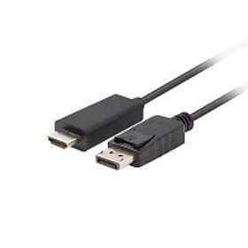 Lanberg DisplayPort till HDMI Kabel FHD Svart 1,8m