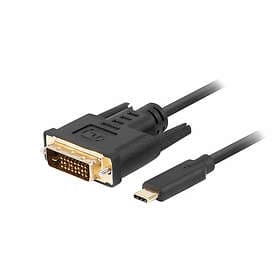 Lanberg USB-C till DVI-D Kabel Svart 1,8m