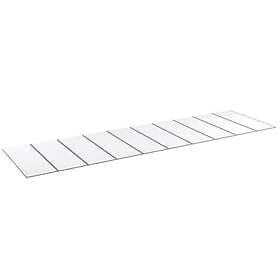 Halle Kanalplast 55 mm Isolux Opal Komplett Tak 55mm Kompl 10st 3500x1250 CZ55O10B