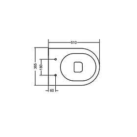 Lavabo Vägghängd Toalettstol Glomp Rimless