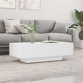 vidaXL Soffbord vit 100x49,5x31 cm konstruerat trä 833889