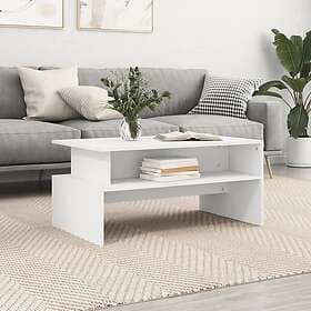 vidaXL Soffbord vit 90x55x42,5 cm konstruerat trä 834278