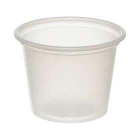 Plastbägare Rund PP Klar Ø44x30mm 30ml
