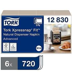 TORK Dispenserservett N14 2-lag Natur 16,5x21,3cm