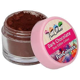 FunCakes Pulverfärg Mörk chokladbrun 1,5g