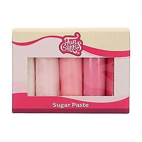 FunCakes Sockerpasta set Rosa 5x100g