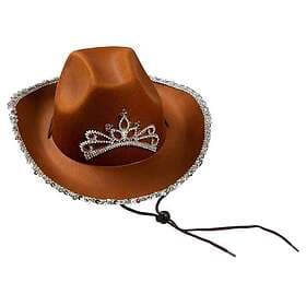 Tiara Brun Cowboyhatt med One size