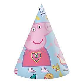 Globos Europe Partyhattar Greta Gris 6-pack