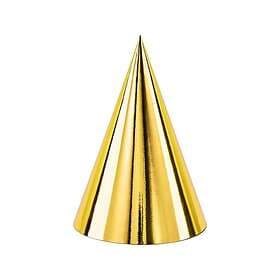 PartyDeco Partyhattar Guld 6-pack